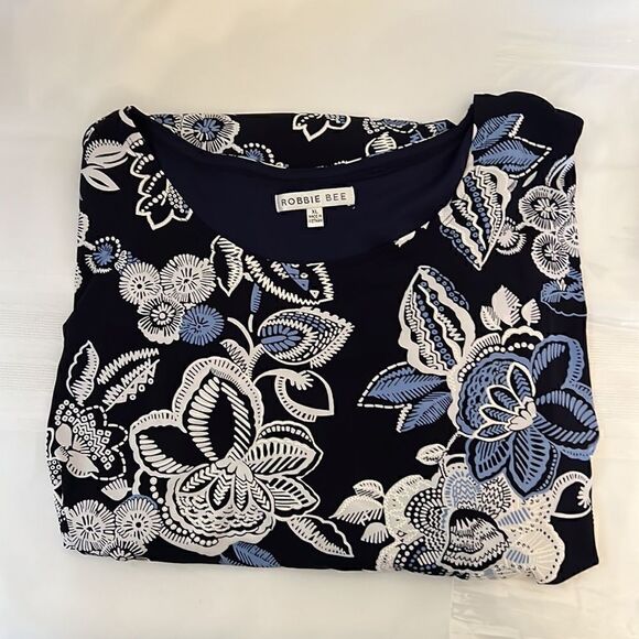 Robbie Bee Floral Printed Dress - Size XL - Picture 3 of 6